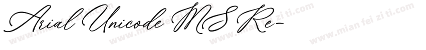 Arial Unicode MS Re字体转换